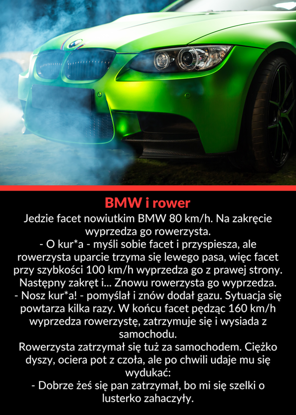 Pędzący rowerzysta 