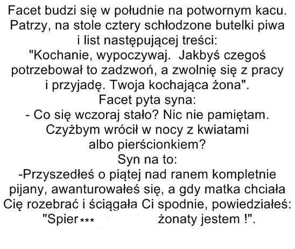 Wierny nawet po pijaku