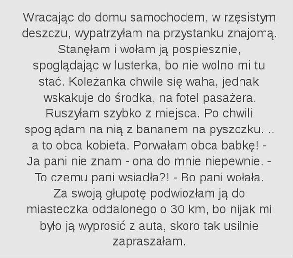 Krępująca podwózka 