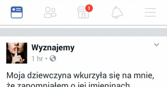 Zapomniał o imieninach dziewczyny