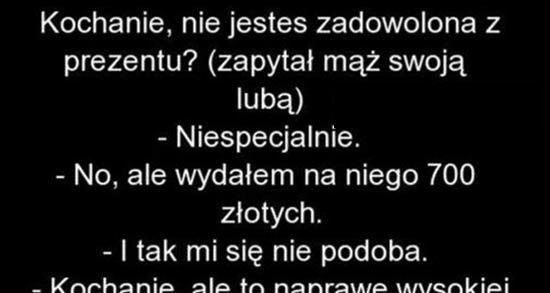 Dlaczego nie jest zadowolona?