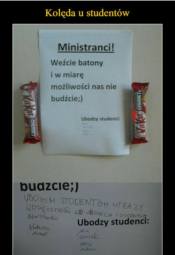 Kolęda u studentów