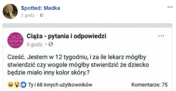 Kolor skóry dziecka