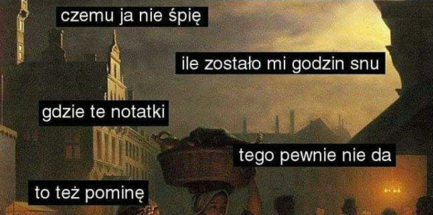 Jak co sesję...