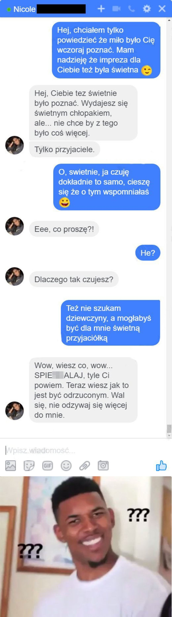 Teraz już wie jak to jest być odrzuconym
