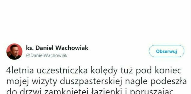 Dziwna sytuacja podczas kolędy