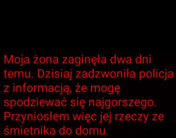 Moja żona zaginęła