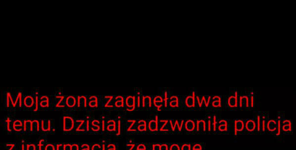 Moja żona zaginęła