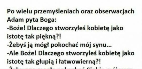 Adam pyta Boga