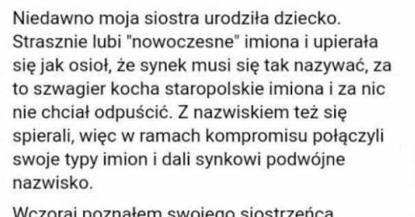 Najgorsze imię dla dziecka