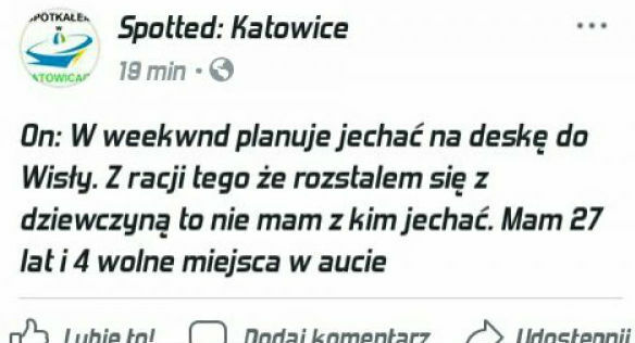Wolne miejsca w aucie