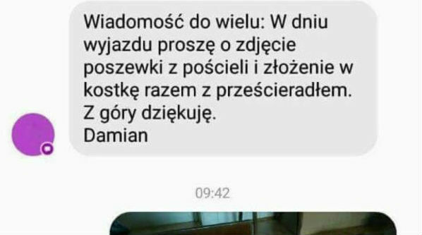Prośba o zdjęcie poszewki