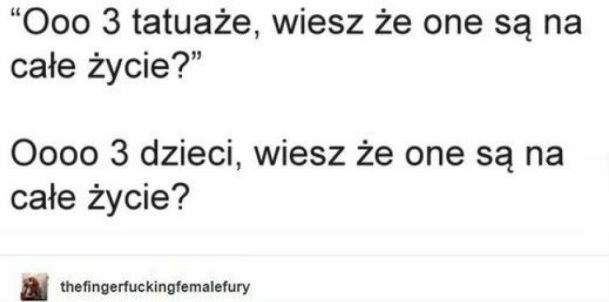 Na całe życie...?