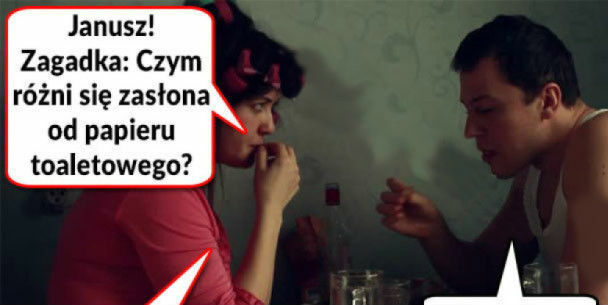 Zasłony a papier toaletowy