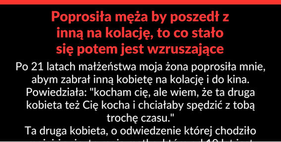 Kolacja z inną kobietą 