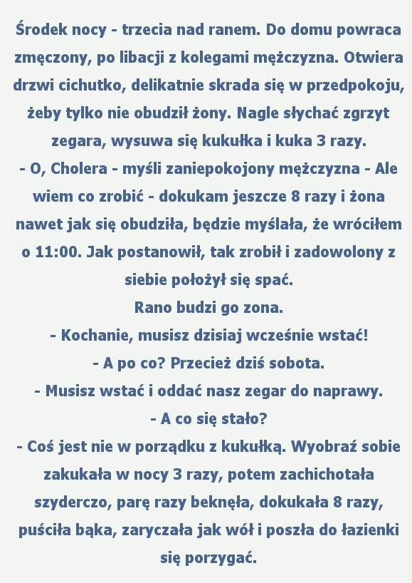 Nietypowe kukanie zegara 