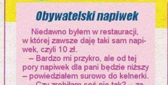 Obywatelski napiwek