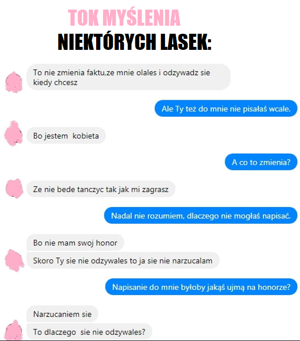 Tok myślenia niektórych lasek