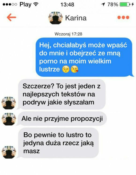 Oryginalny tekst na podryw