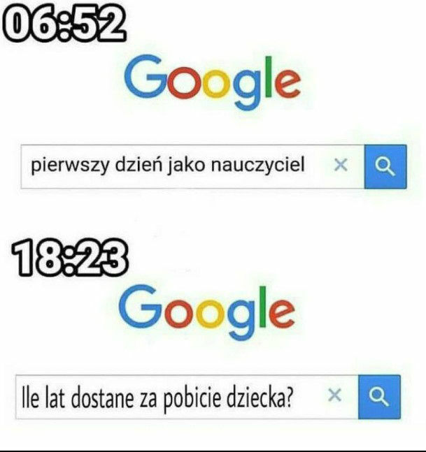 Ciężka praca nauczyciela