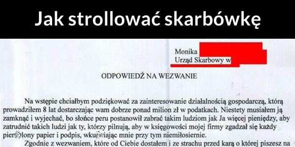Jak strollować skarbówkę? 