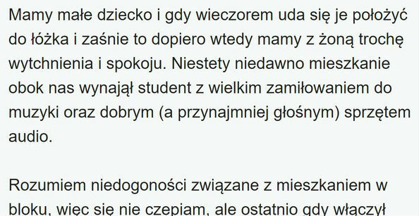 Głośny sąsiad