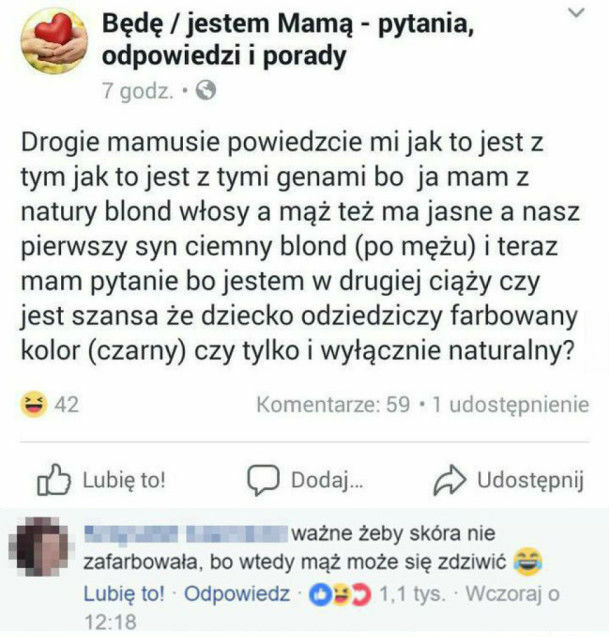Farbowane dziecko