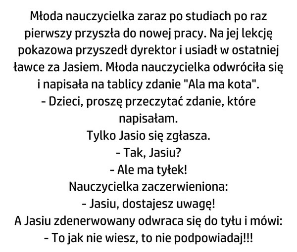 Nie mógł się powstrzymać 