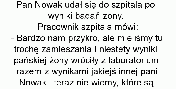 Zamieszanie w szpitalu 