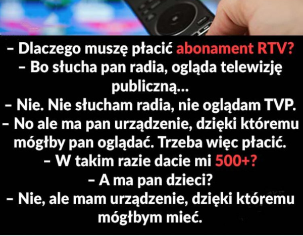Dlaczego musi płacić abonament?