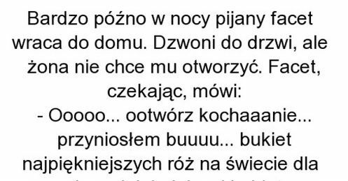 Pijany wraca do domu