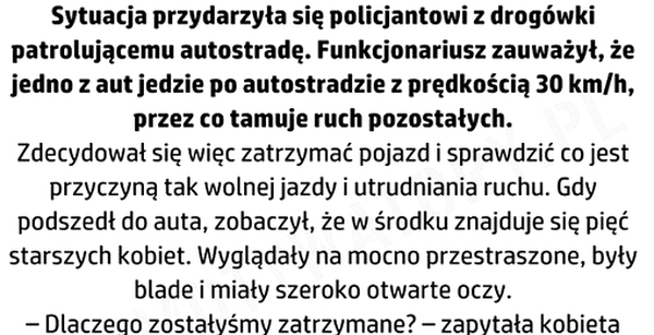 Staruszki na autostradzie 