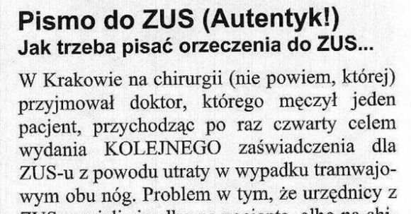 Tak trzeba pisać do ZUS-u