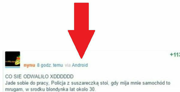 Blondynka za kierownicą