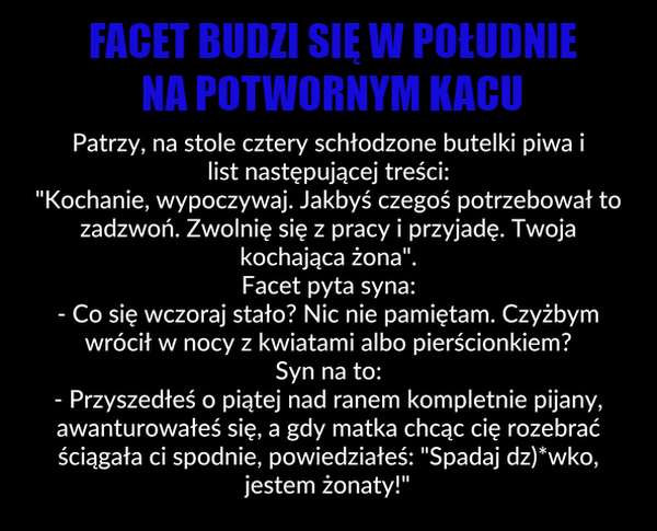 Wspomnienie zeszłego wieczoru 