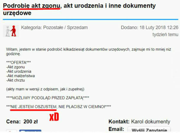Uczciwy biznesmen