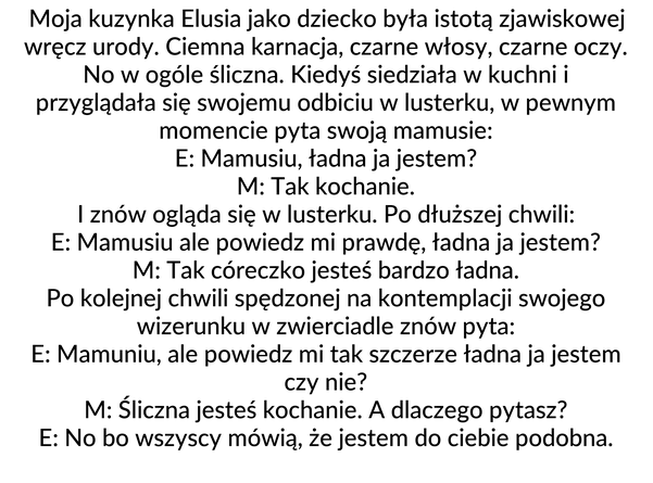 Przesadnie szczera Elusia 