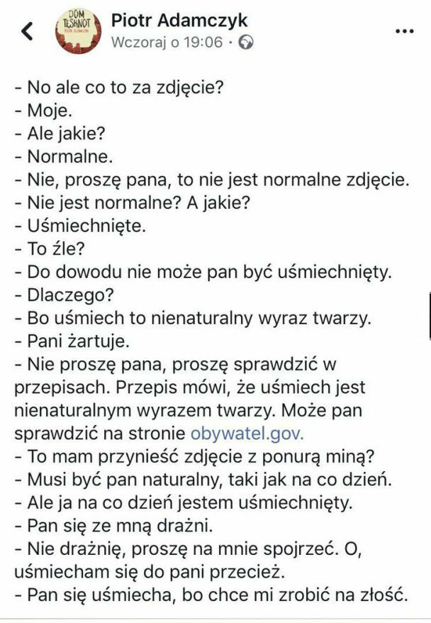 Za wesołe zdjęcie