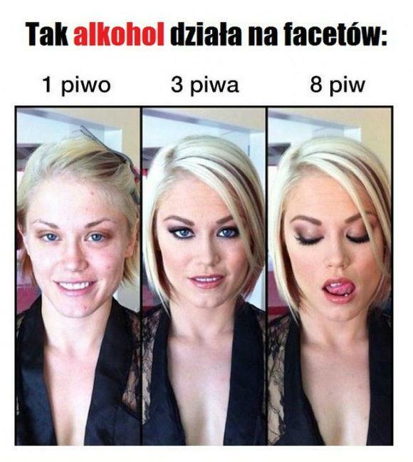 Tak alkohol działa na facetów 