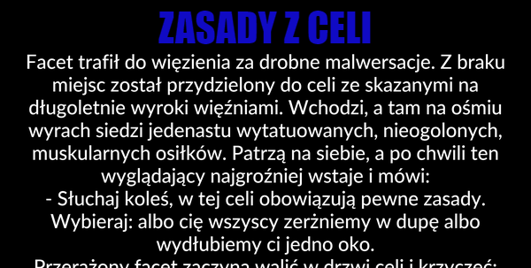 Zasady z celi