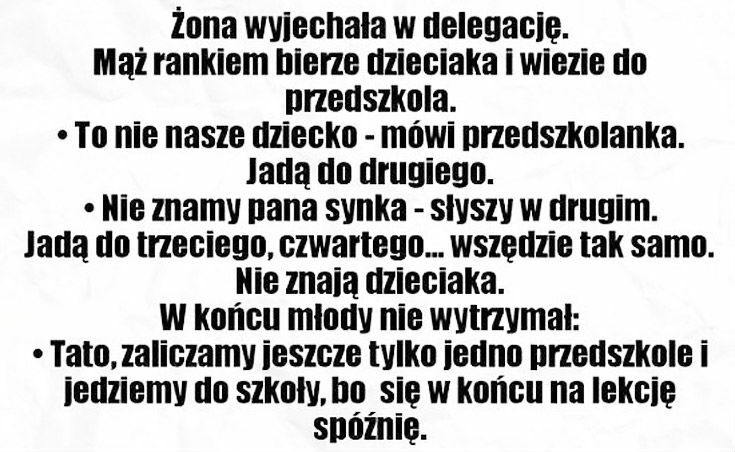 Bez żony, to jak bez ręki 