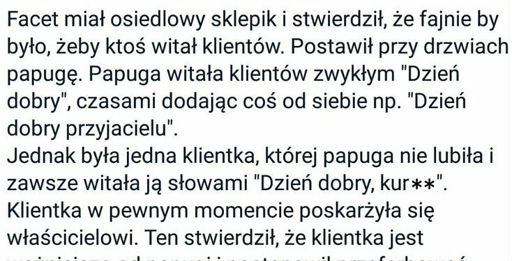 Szczera papuga