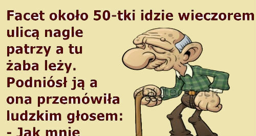 Mężczyzna i żaba 