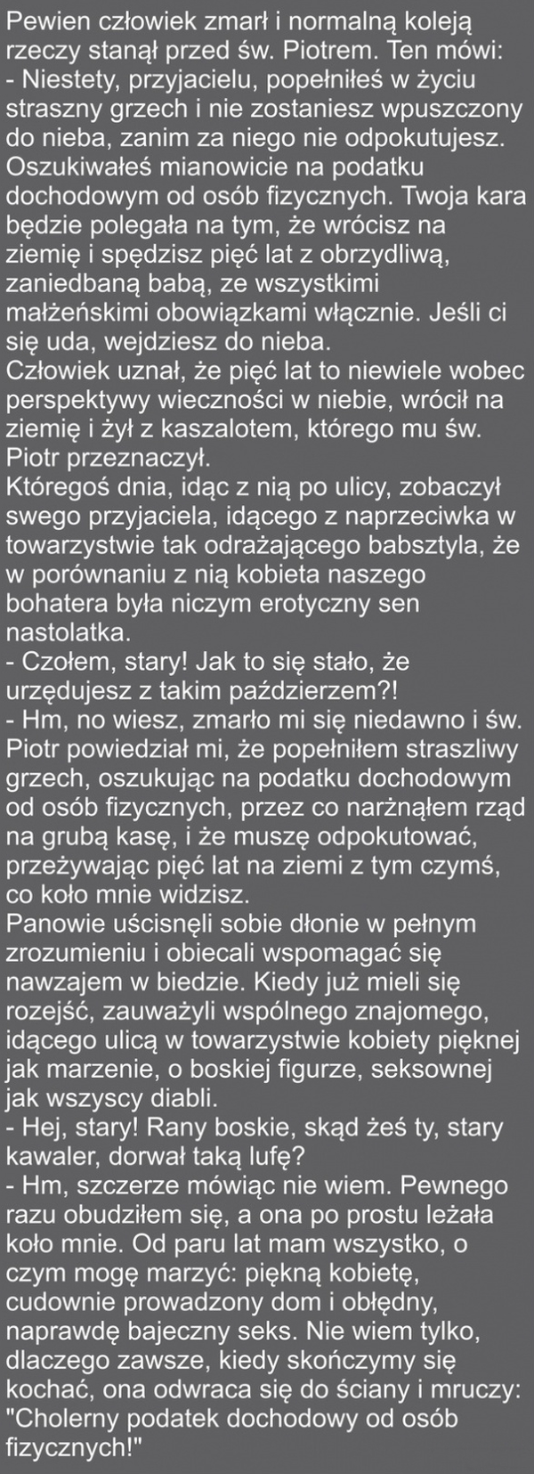 Nie warto było oszukiwać 