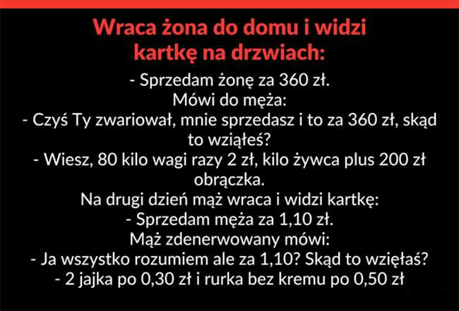Sprzedam męża, tanio! 