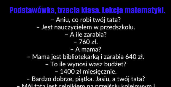 Lekcja matematyki 