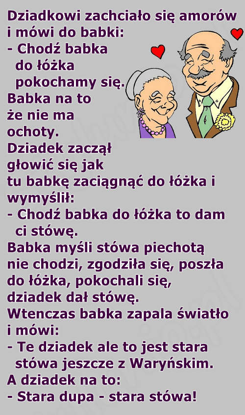 Niezły śmieszek z tego dziadka 