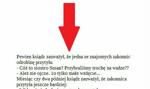 To nie był grzech obżarstwa...