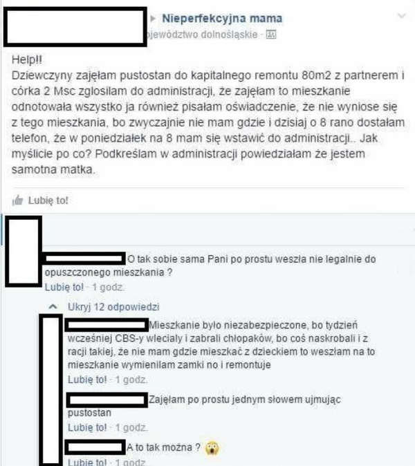Sposób na mieszkanie za darmoszkę 