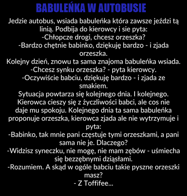 Babuleńka i pyszne orzeszki 